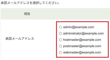 メール認証
